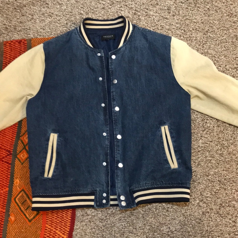 denim varsity jacket